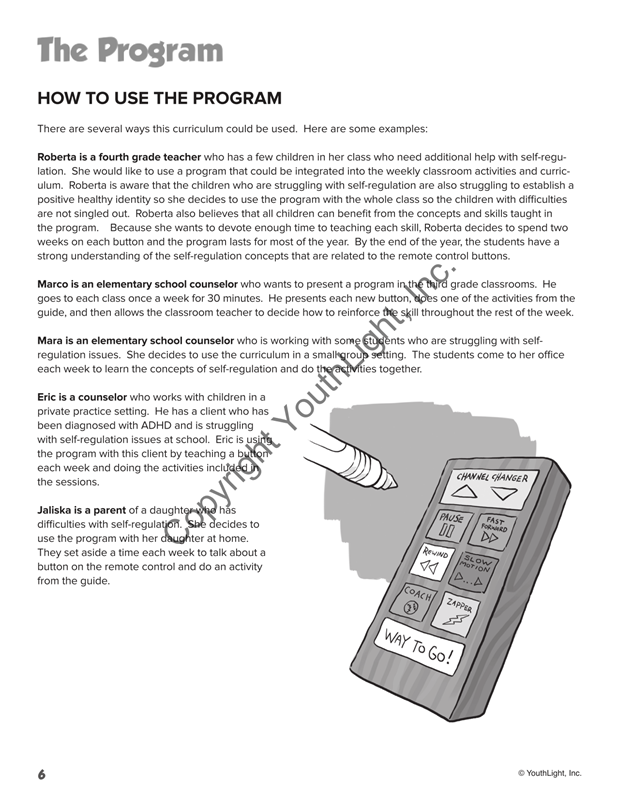 The Amazing Remote Control Self-Regulation Program The Amazing Remote Control Self-Regulation Program