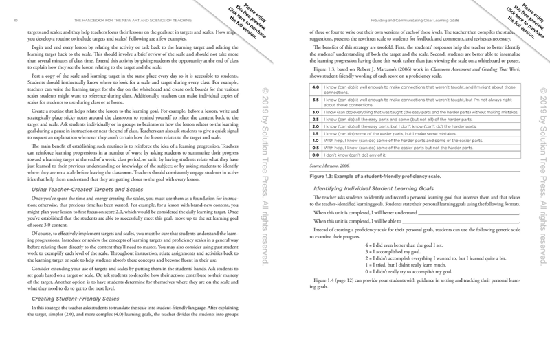 The Handbook For The New Art and Science of Teaching The Handbook For The New Art and Science of Teaching