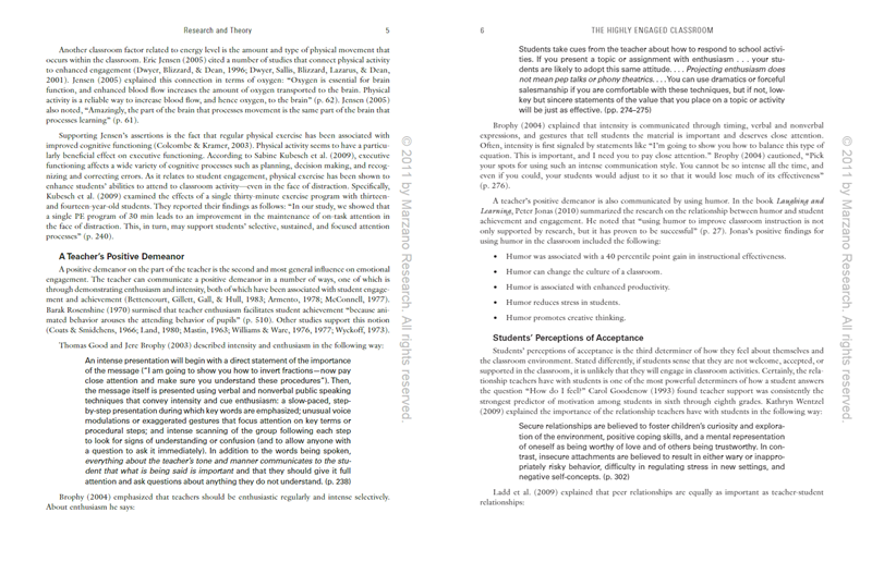 The Highly Engaged Classroom The Highly Engaged Classroom