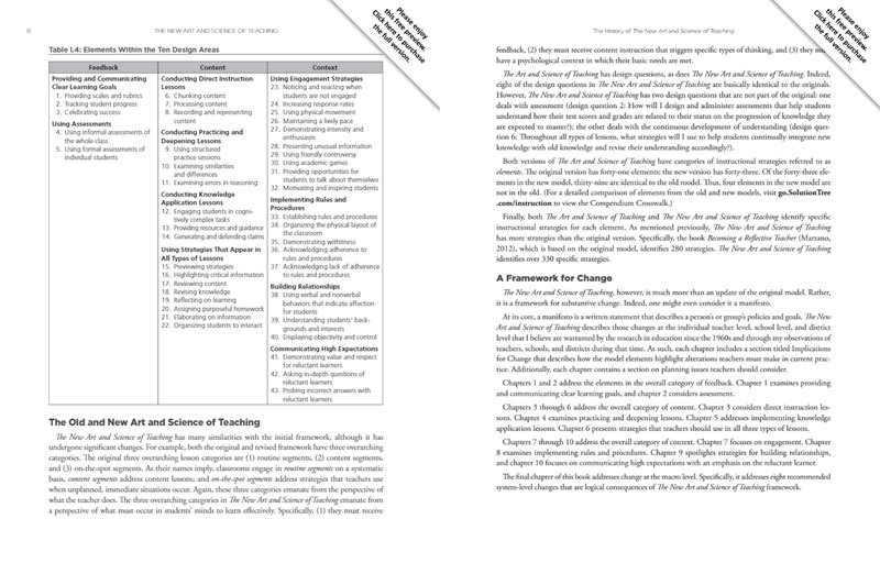 The New Art and Science of Teaching The New Art and Science of Teaching