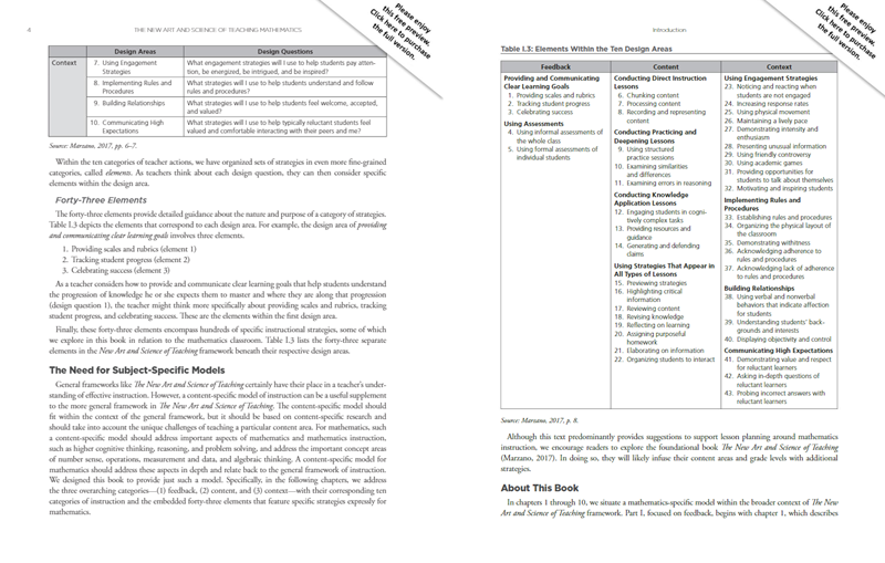 The New Art and Science of Teaching Mathematics The New Art and Science of Teaching Mathematics
