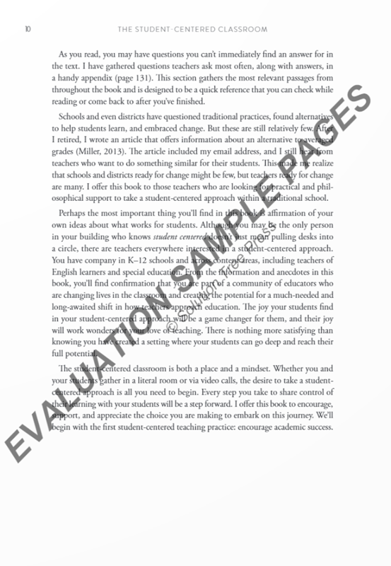 The Student-Centered Classroom The Student-Centered Classroom