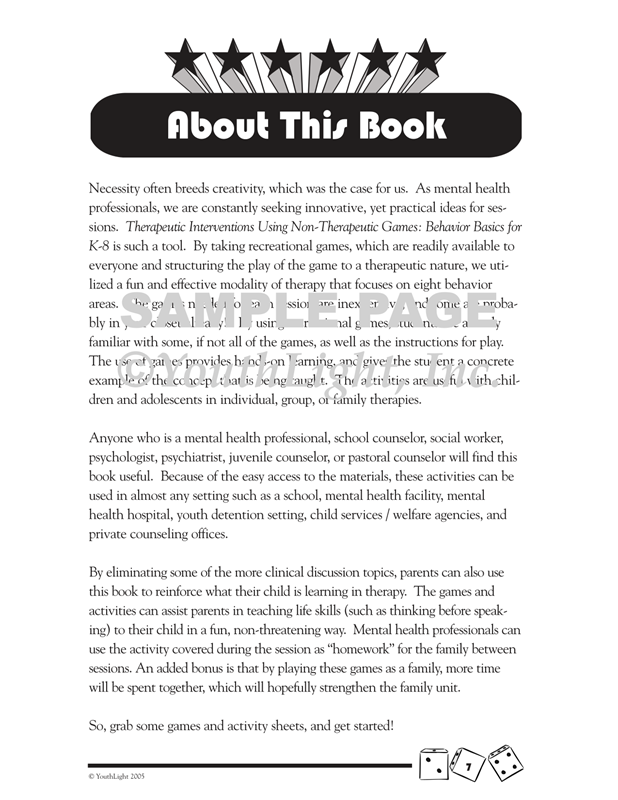 Therapeutic Interventions Using Non-Therapeutic Games Therapeutic Interventions Using Non-Therapeutic Games