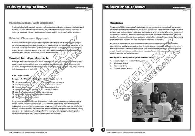 To Behave or not to Behave To Behave or not to Behave