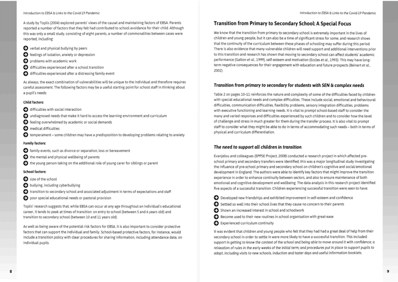 Understanding & Supporting Children & Young People with Emotionally Based School Avoidance (EBSA)