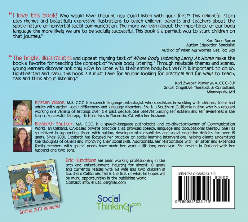 Whole Body Listening Larry at Home Whole Body Listening Larry at Home