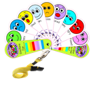 The Play Doctors Emotions Face Fan with Lanyard The Play Doctors Emotions Face Fan