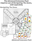 Advanced Extension Pack and Game Cards for Navigating The Zones