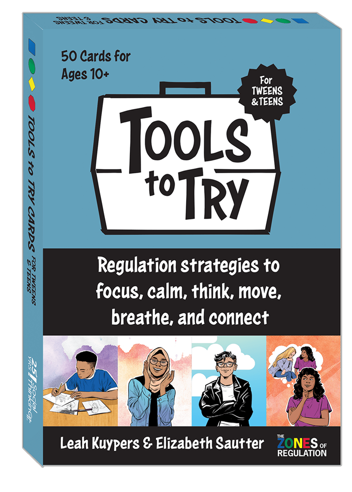 The Zones of Regulation Tools to Try Cards for Tweens & Teens