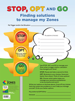 Zones STOP, OPT and GO (dry-erase poster) 24" x 18" Zones STOP, OPT and GO (dry-erase poster) 24" x 18"