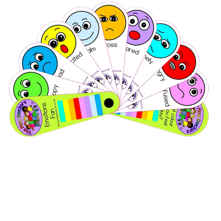The Play Doctors Emotions Face Fan