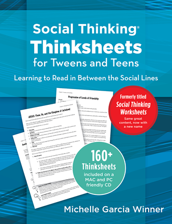 Social Thinking Thinksheets for Teens and Tweens *SECONDS*