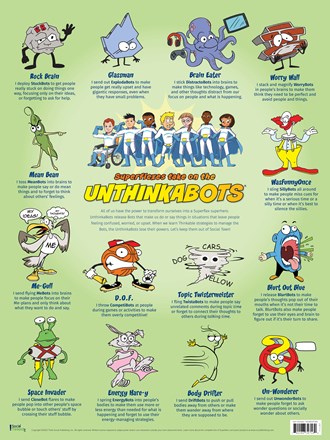 Superflexes Takes on the UnthinkaBots Poster (18" x 24")