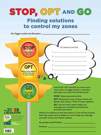 Zones STOP, OPT and GO (dry-erase poster) 24" x 18" *SECONDS* Zones STOP, OPT and GO (dry-erase poster) 24" x 18" *SECONDS*