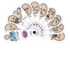 I Feel Expressions Fan with Popper I Feel Expressions Fan