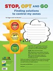 Zones STOP, OPT and GO (dry-erase poster) 24" x 18" *SECONDS*