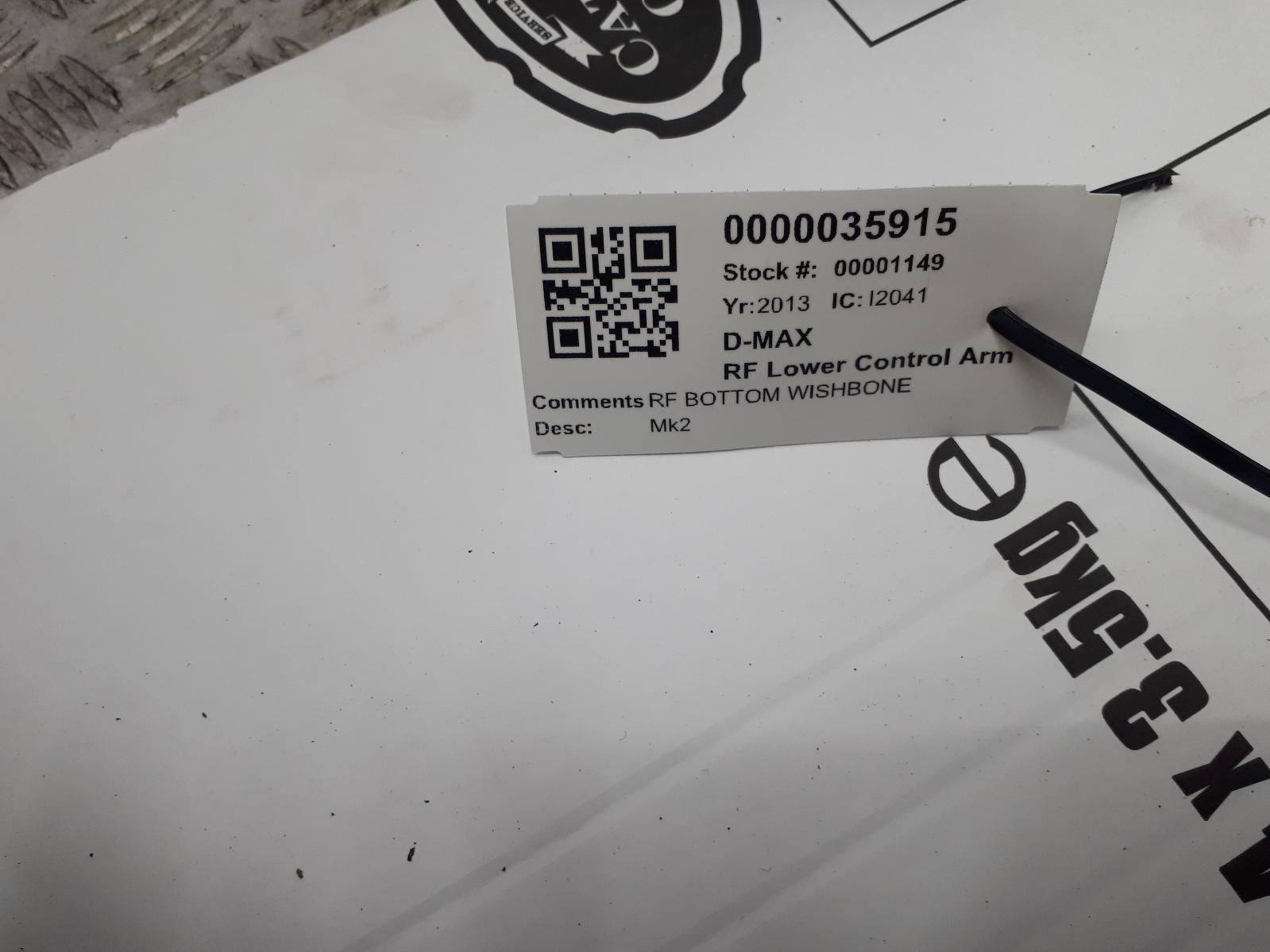 RF Lower Control Arm DMAX ISUZU 2013