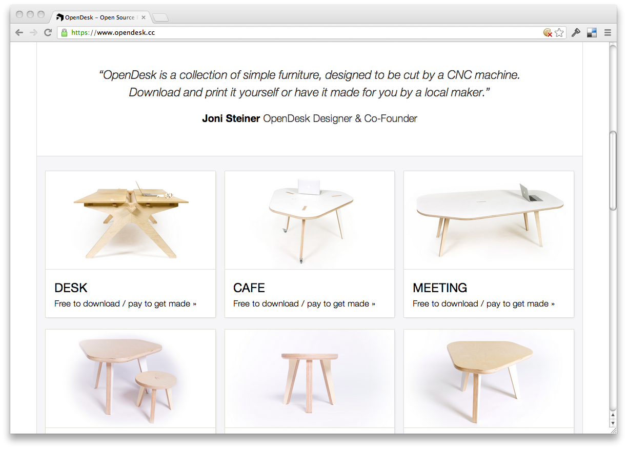 OpenDesk designs