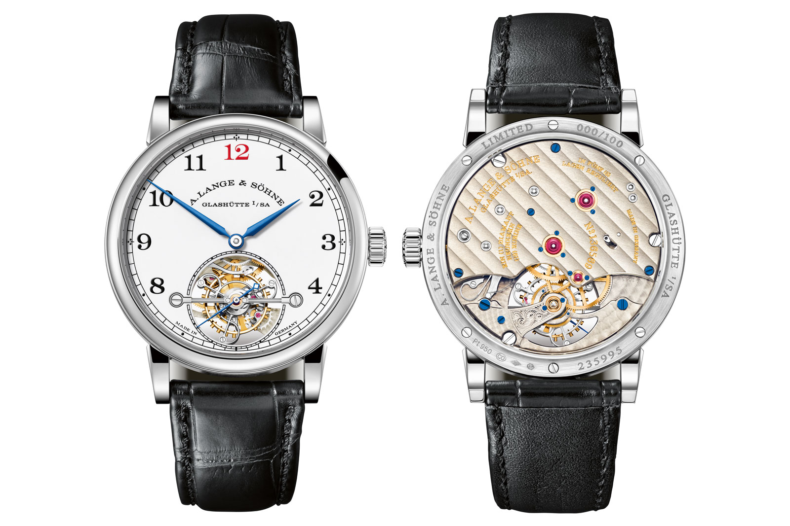 A. Lange & Söhne 1815 Tourbillon med emaljeskive. Bilde: A. Lange & Söhne.