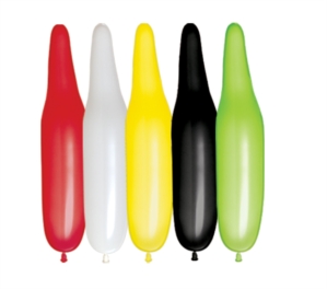 321Q No-Tip Assorted Colour Latex Balloons 100pk