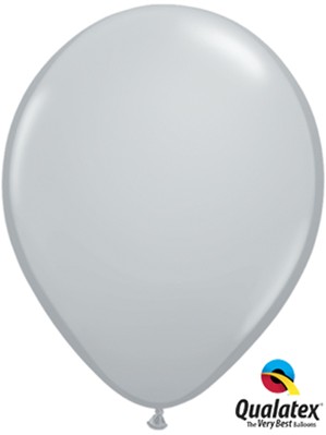 11" Grey Latex Balloons 100pk