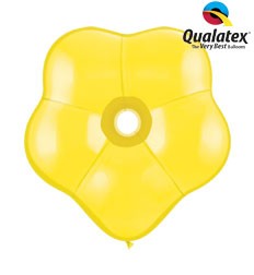 6" Yellow GEO Blossom Latex Balloons 50pk