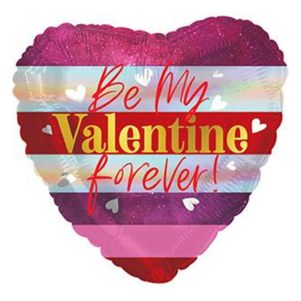 NEW Be My Valentine Forever 17" Heart Foil Balloon