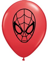 5" Spiderman Latex Balloons 100pk