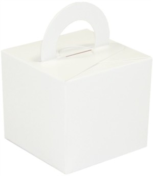 Balloon Weight/Gift Box White - 10pk