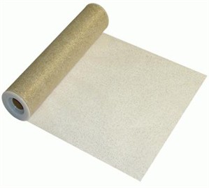 Metallic Gold Tulle Roll - 30.50cm x 22.9m