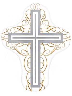 Cross Supershape Foil Balloon