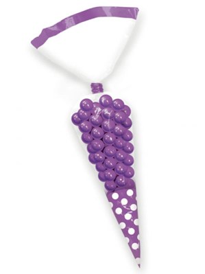 Purple Cone Favour Bags 10pk