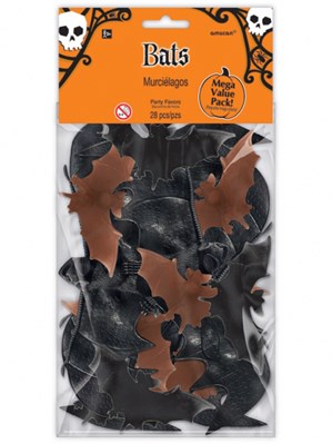 Halloween Bat Favours 28pk
