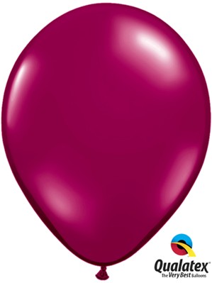 11" Sparkling Burgundy Latex Balloons 100pk