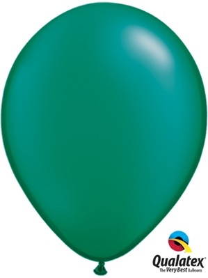 11" Pearl Emerald Green Latex Balloons 100pk
