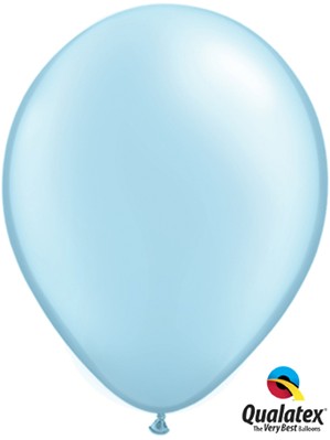 11" Pearl Light Blue Latex Balloons 100pk