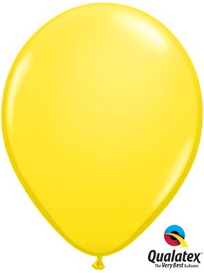 11" Yellow Latex Balloons 100pk
