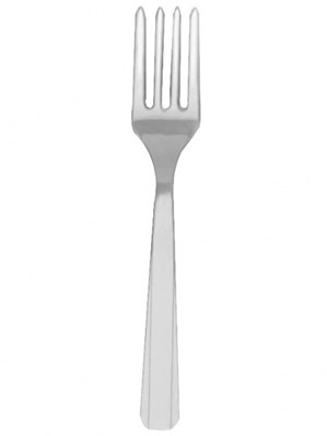 Silver Plastic Forks 20pk