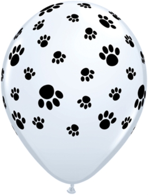Paw Print 11" Latex Balloons 25pk