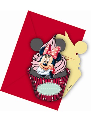 Minnie Cafe Invitations and Envelopes 6pk