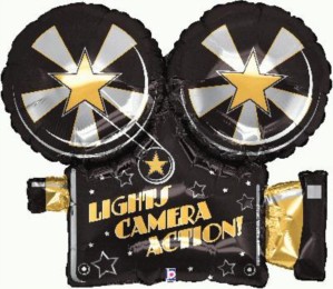 Lights Camera Action 32" Foil Balloon