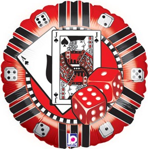 Casino Chip 18" Foil Balloon