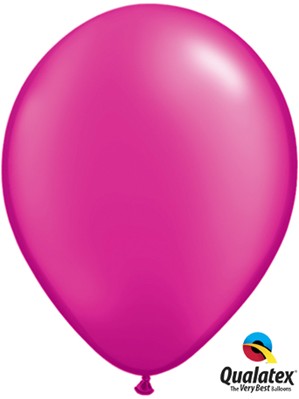 11" Pearl Magenta Latex Balloons 100pk