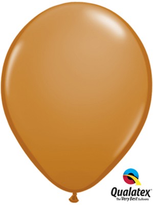 11" Mocha Brown Latex Balloons 100pk