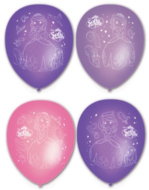 Sofia The First 11" Latex Balloons - 6pk