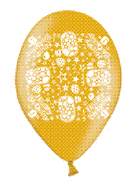 Happy 9th Birthday Assorted Latex Balloons 10pk