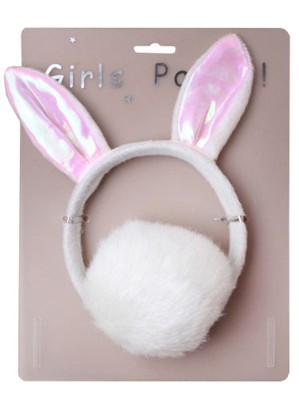 Pink Bunny Ears and Tail Set