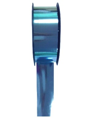 2" Light Blue Metallic Florist Ribbon 91m