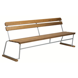 Soffa 5, obehandlad teak, zink stativ