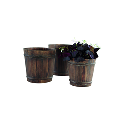 Potter träkrukor, 3-pack